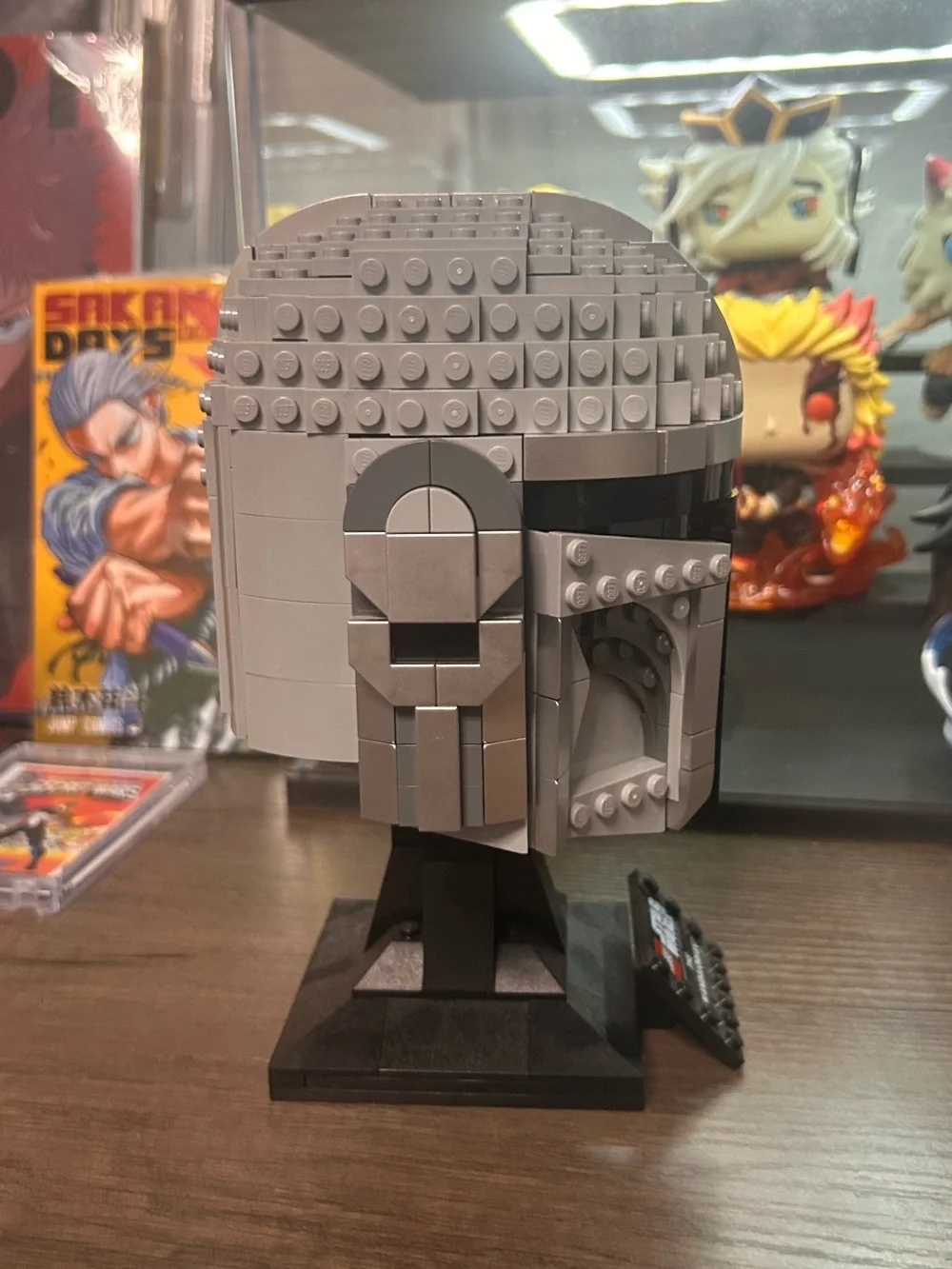 Lego Mandalorian Helmet - Gray and Black - Picture 2 of 4